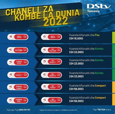 dstv packages and prices 2023 in tanzania